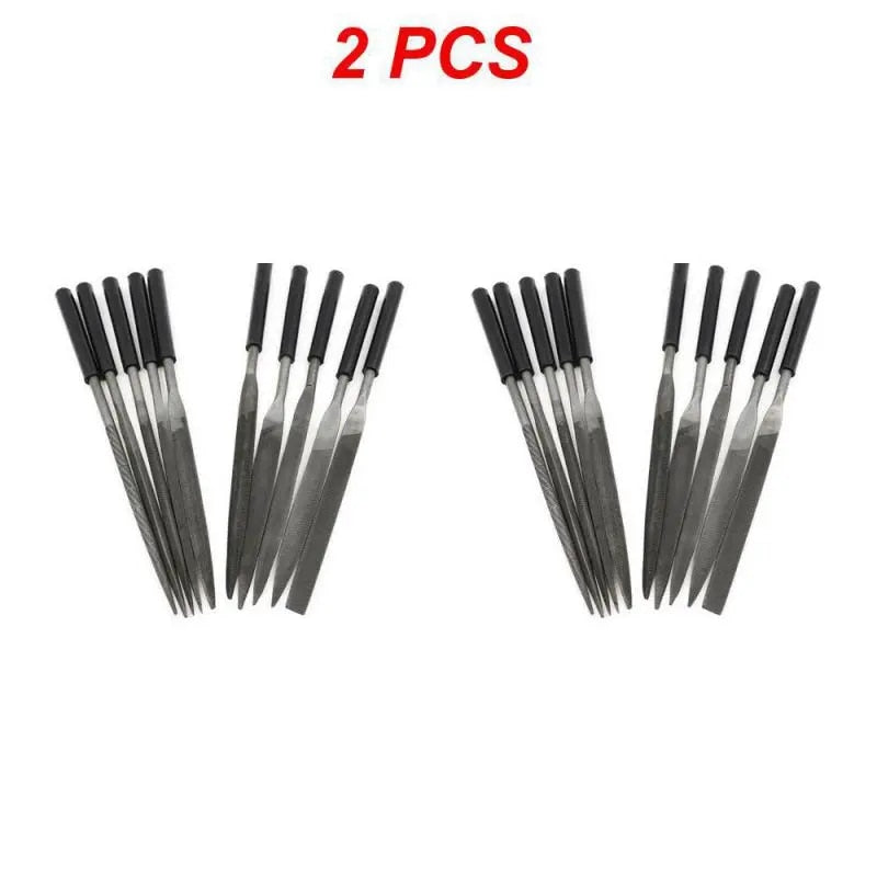 1/2PCS Files for Metal Jeweler Stone Polishing Wood Carving Craft Double-cut Pl image 2