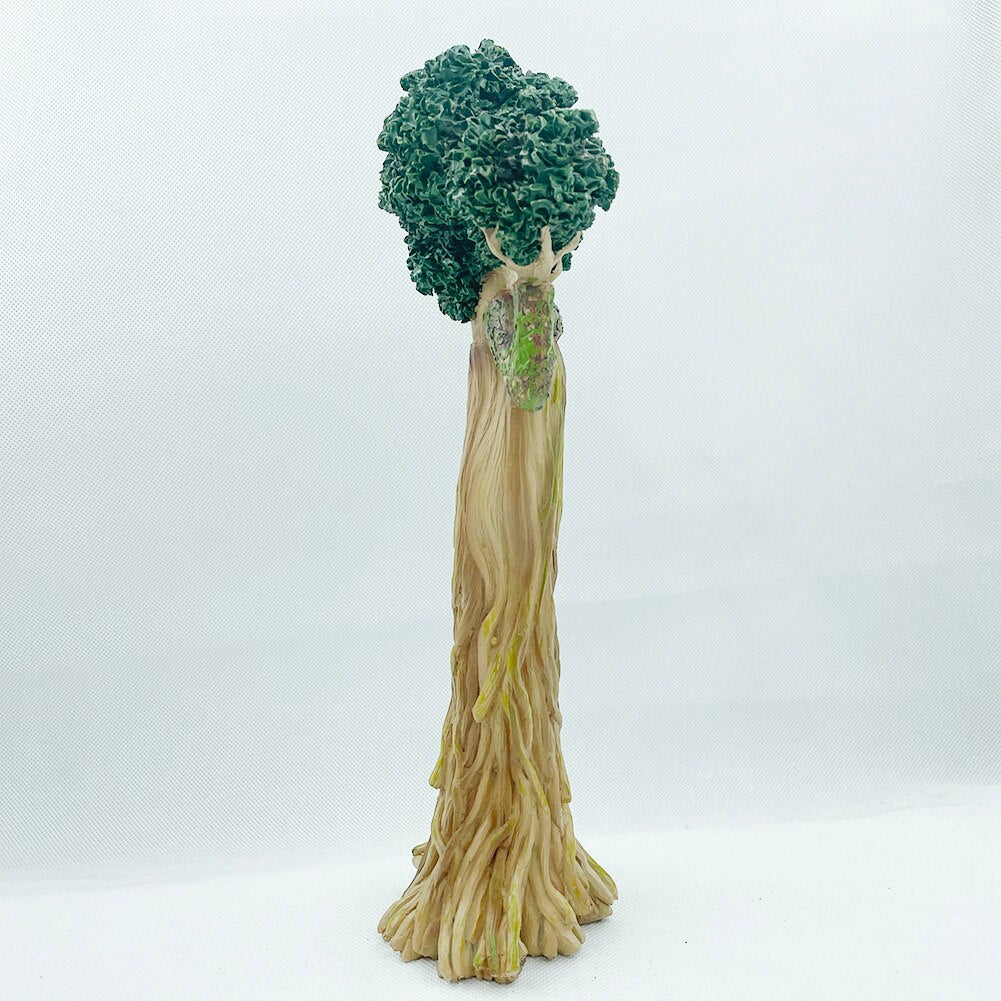 Forest Earth Goddess Statue Resin Tree God Art Sculpture Ornament Garden image 5