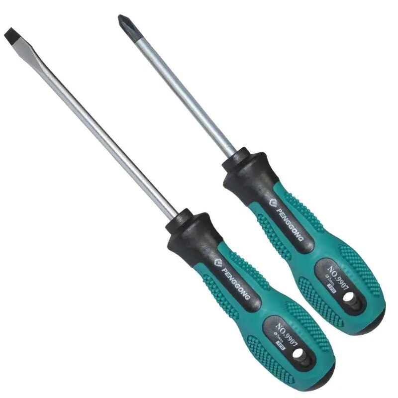 10Pcs/Set Screwdrivers Kit 75-200mm Chromium Vanadium Alloy Hand Tools Multi-fu image 3