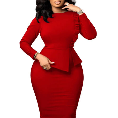 African Dresses for Women 2023 Spring Bodycon Midi Dress Daily Elegant