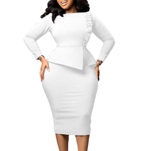 African Dresses for Women 2023 Spring Bodycon Midi Dress Daily Elegant