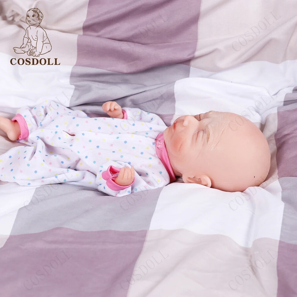 CSODOLL 37CM Reborn Dolls with Soft Body Realistic Boy Baby Doll Christmas Birt image 7