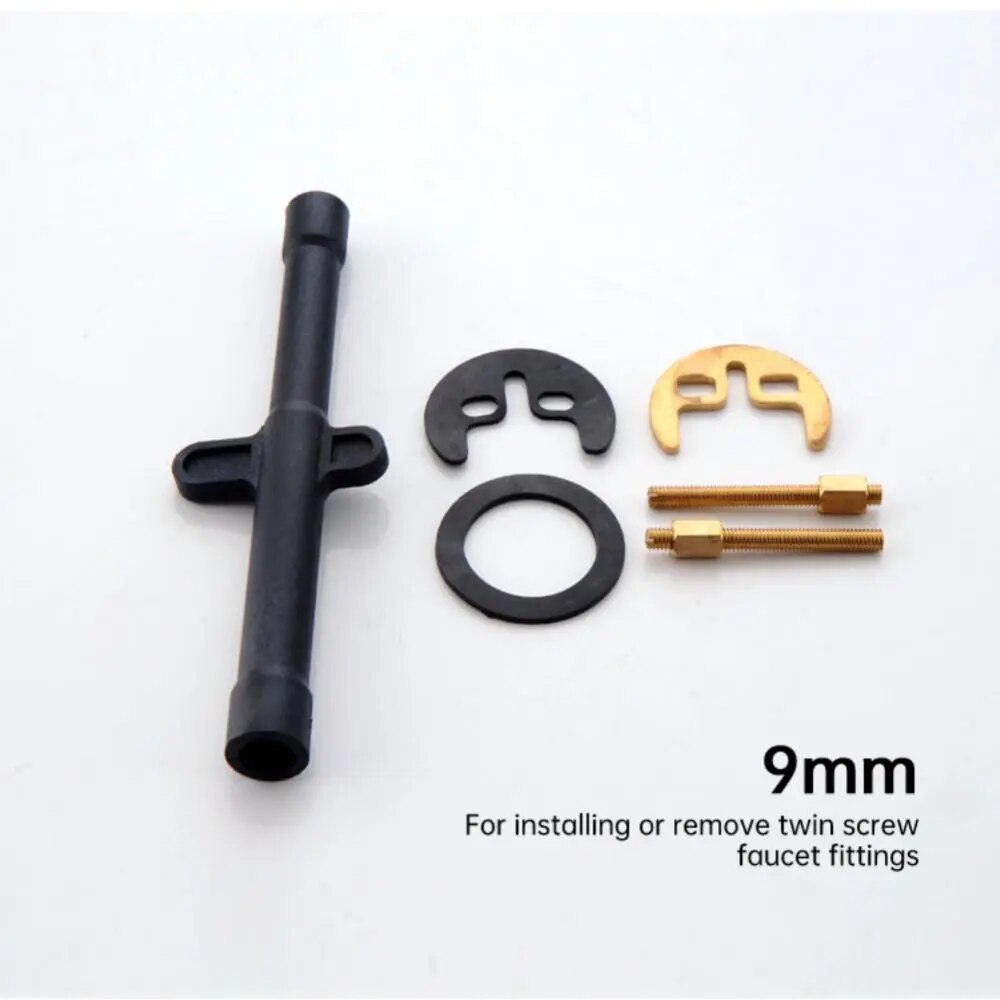 1/2PCS Plumbing Key 9/10/11/12mm Tap Wrench Flume Wrench Sink Faucet Socket Wre image 6
