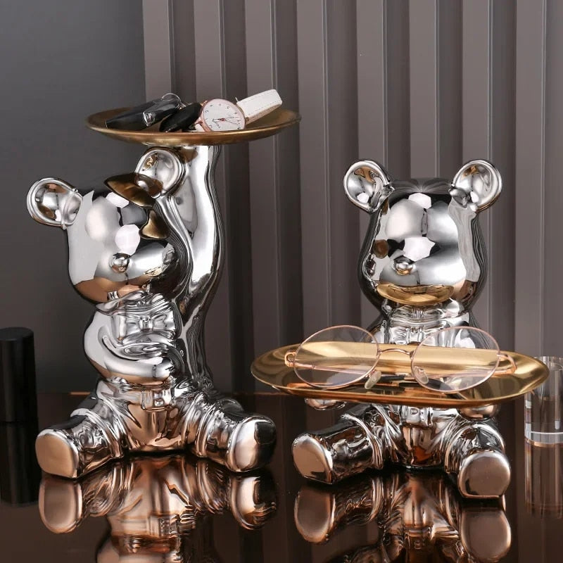 Light luxury ornaments, violent bear dolls small ornaments, living room TV cabi image 6