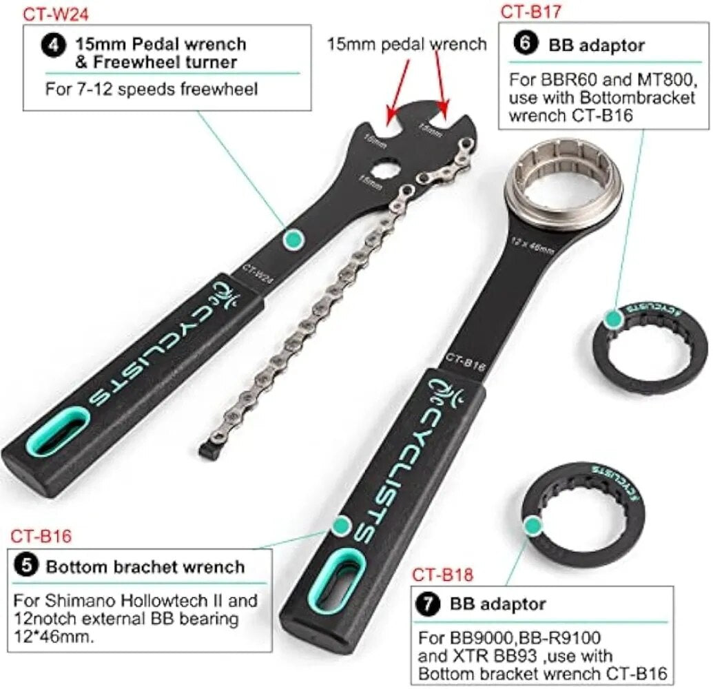 27 Piece Bike Tool Kit - Bike Tools Maintenance Repair Kit - Mountain/Road Bike image 1