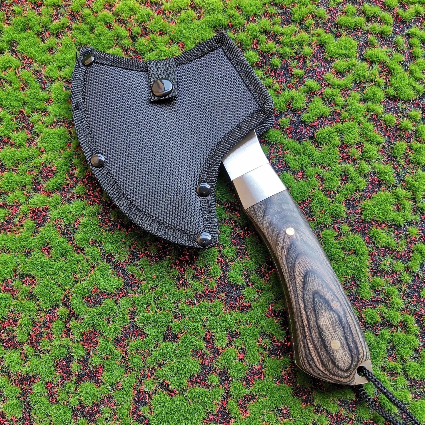 Axe Color Wood Handle Tactical Outdoor Self-defense Axe Multifunction Camping A image 5