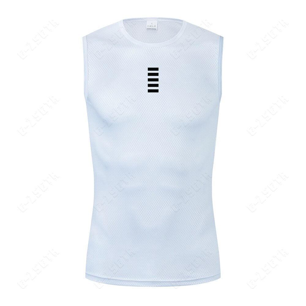 Cycling Underwear Sport Base Layer White Cycling Jersey Reflective Vest Men
