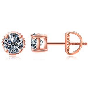 Real 0.1-1 Carat D Color Moissanite Earrings For Women 100% 925 Sterling