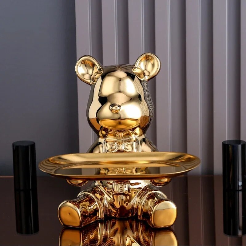 Light luxury ornaments, violent bear dolls small ornaments, living room TV cabi image 3