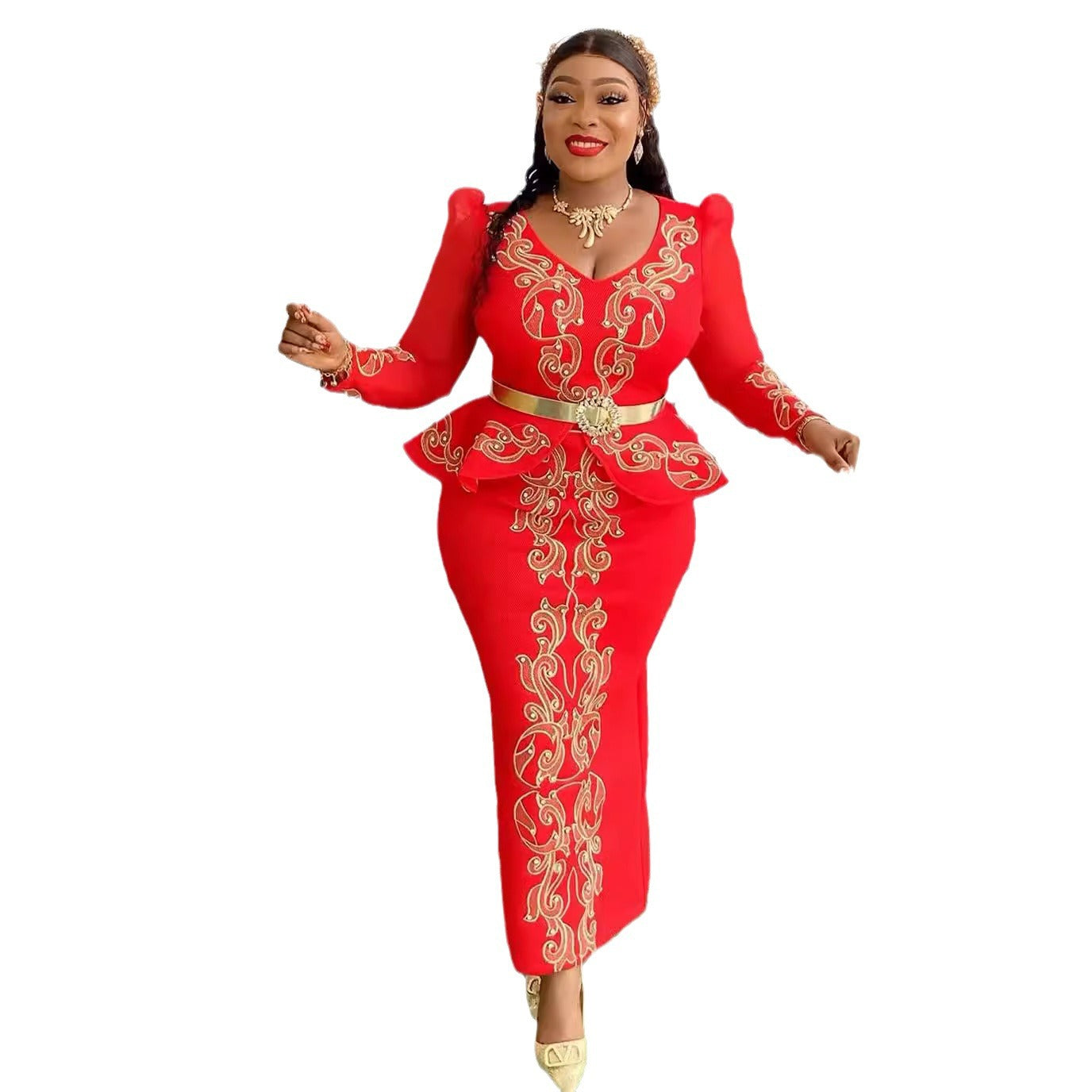 African Dresses for Women 2024 New White Africa Clothing Turkey Wedding Party L image 5