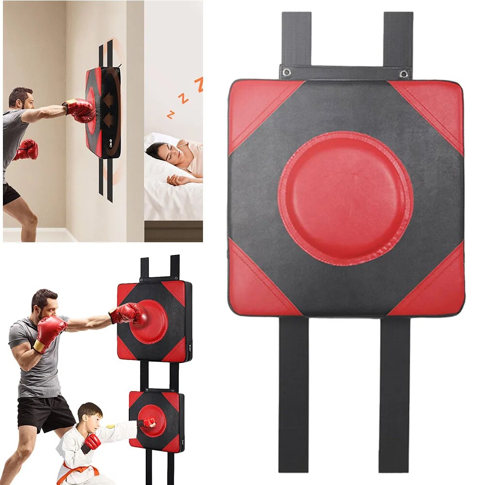 Boxing Mats PU Leather Square Wall Target Adjustable Height Boxing Training San image 5