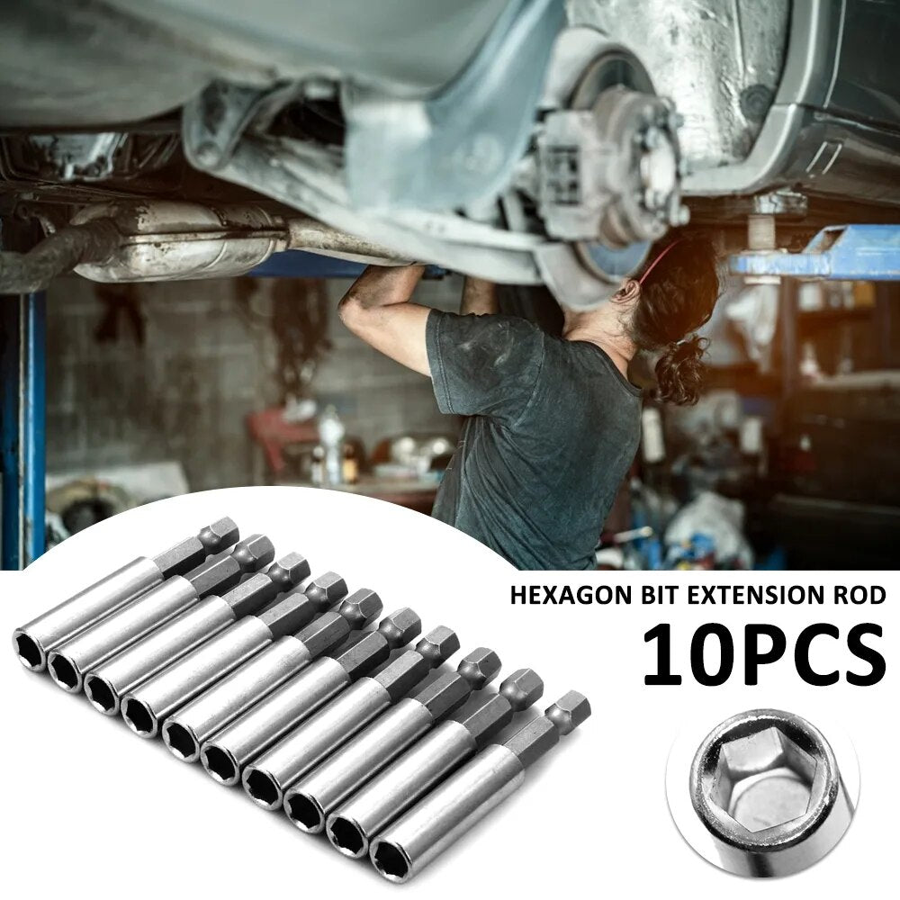 10Pcs Magnetic Drill Bit Extension 1/4 inch Hex Shank Magnetic Drill Bit Holder image 4