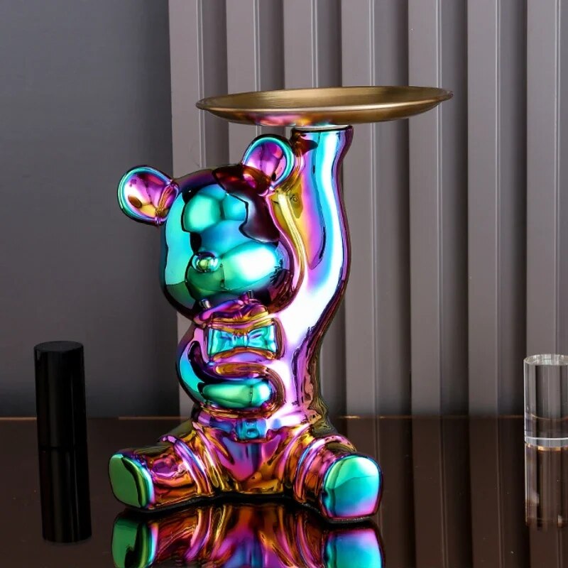 Light luxury ornaments, violent bear dolls small ornaments, living room TV cabi image 2