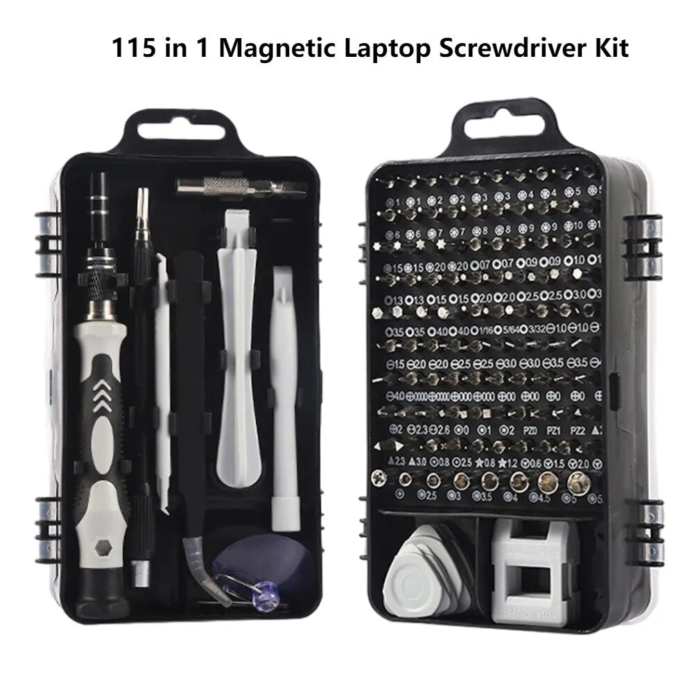 115 in 1 Magnetic Screwdriver Kit Computer Laptop Repair Kit Precision Screwdri image 1
