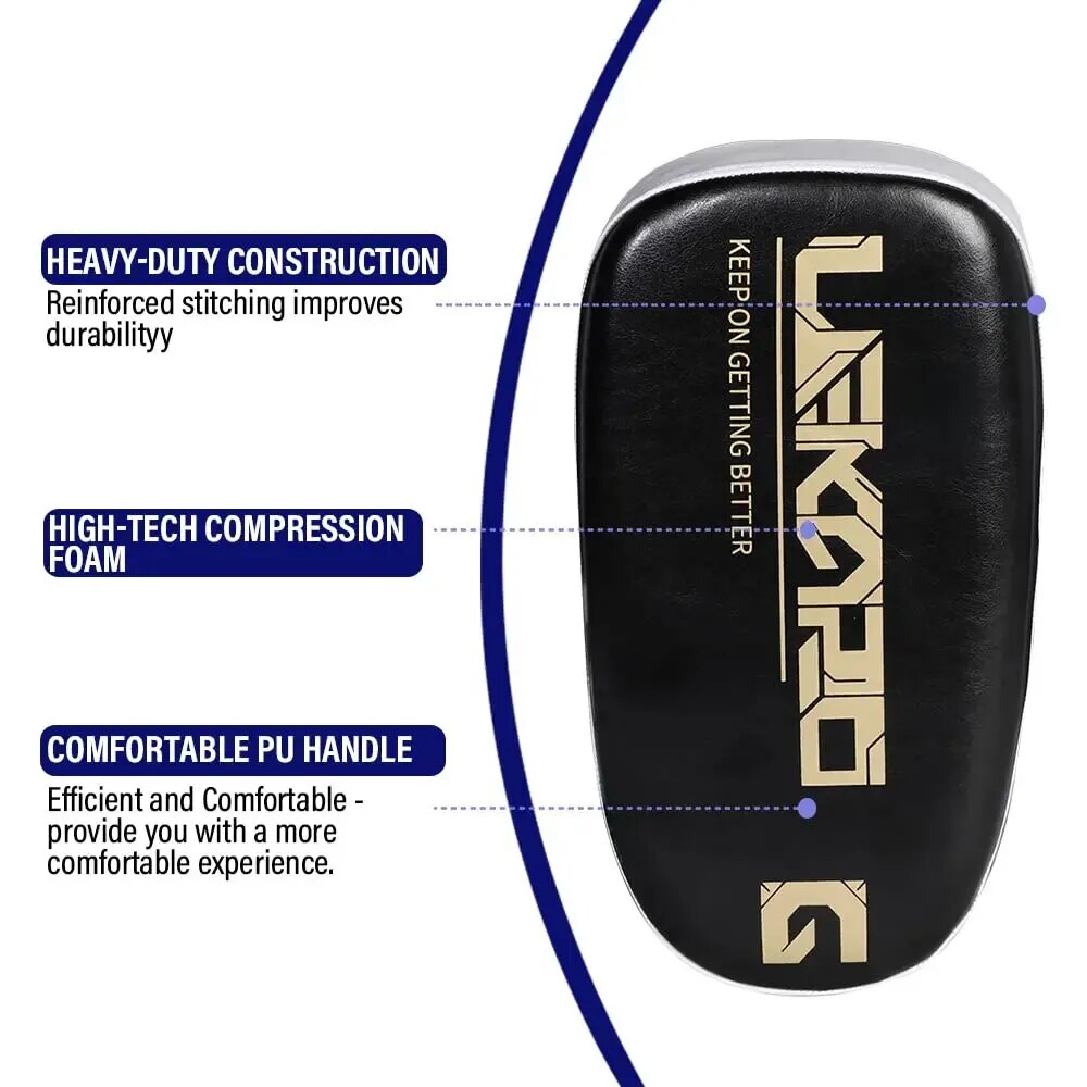 Lekaro Boxing Pu Kick Pad Muay Thai Sanda Foot Target High Elastic Training Blo image 5