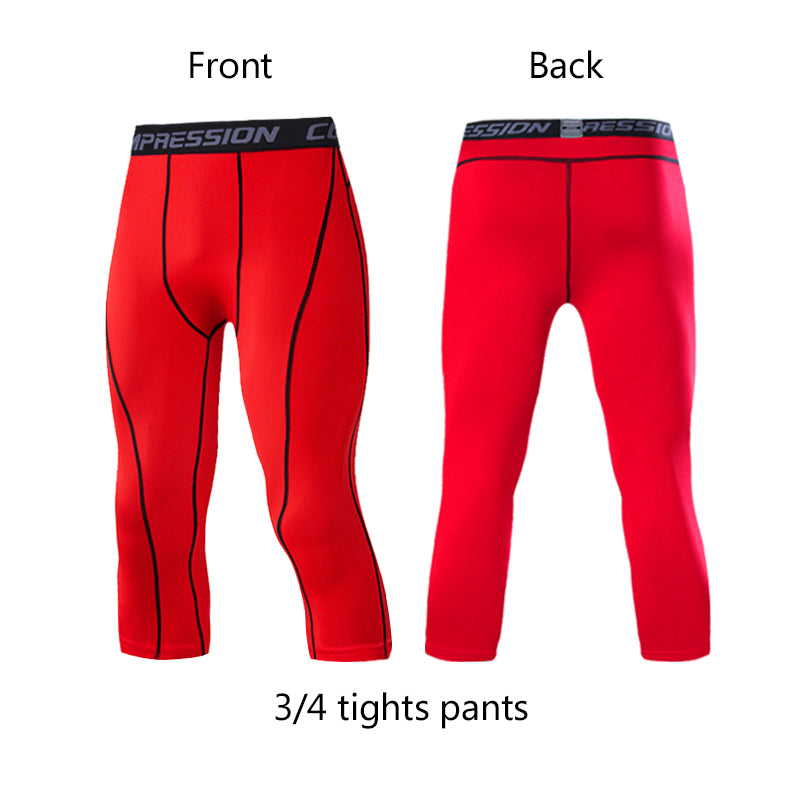 Pantalones de compresión para hombre, para ciclismo, running, baloncesto, fútbol, pantalones deportivos elásticos