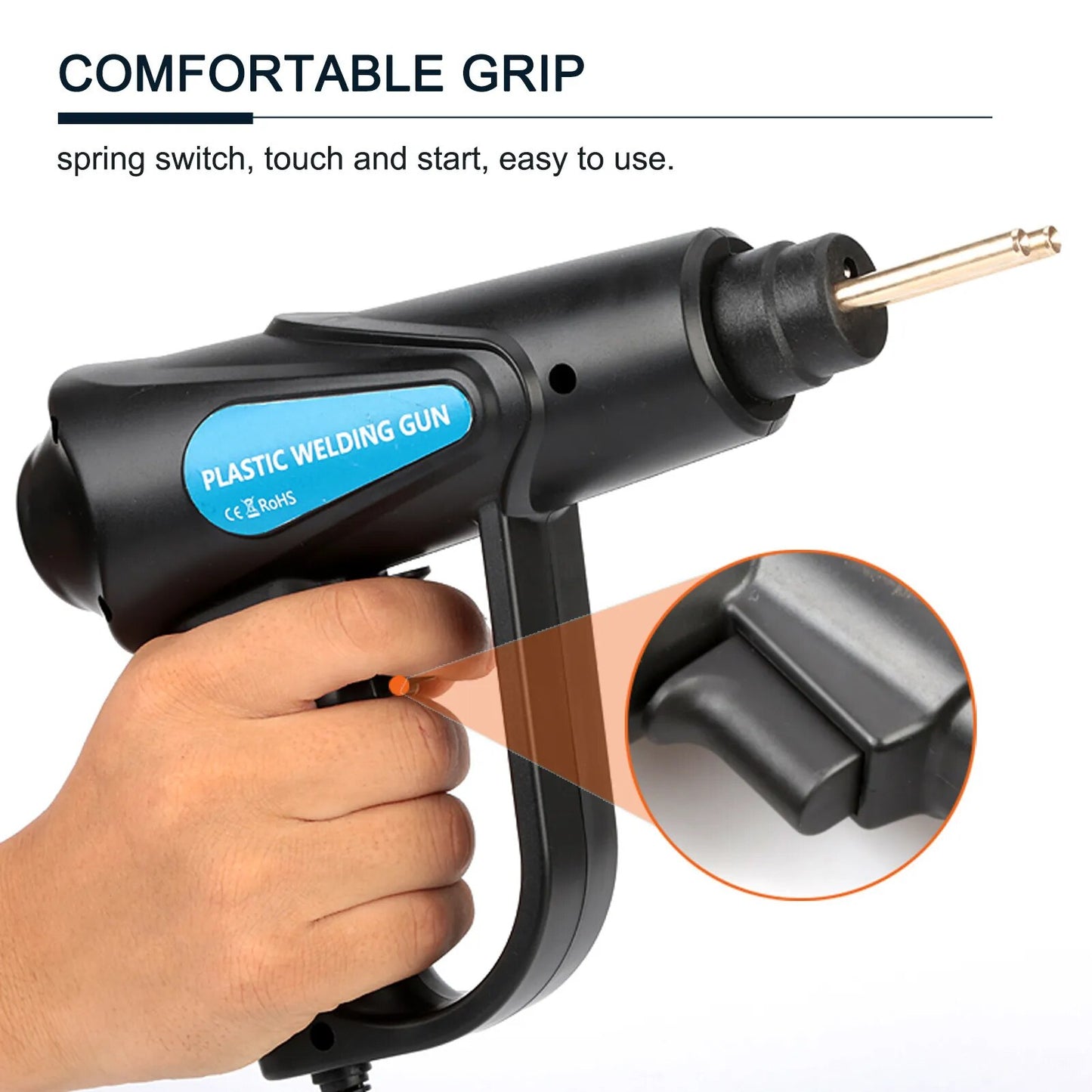 Car Bumper Repair Kit Garage Tools 70W Plastic Welder Machine Welding Gun Hot S image 2