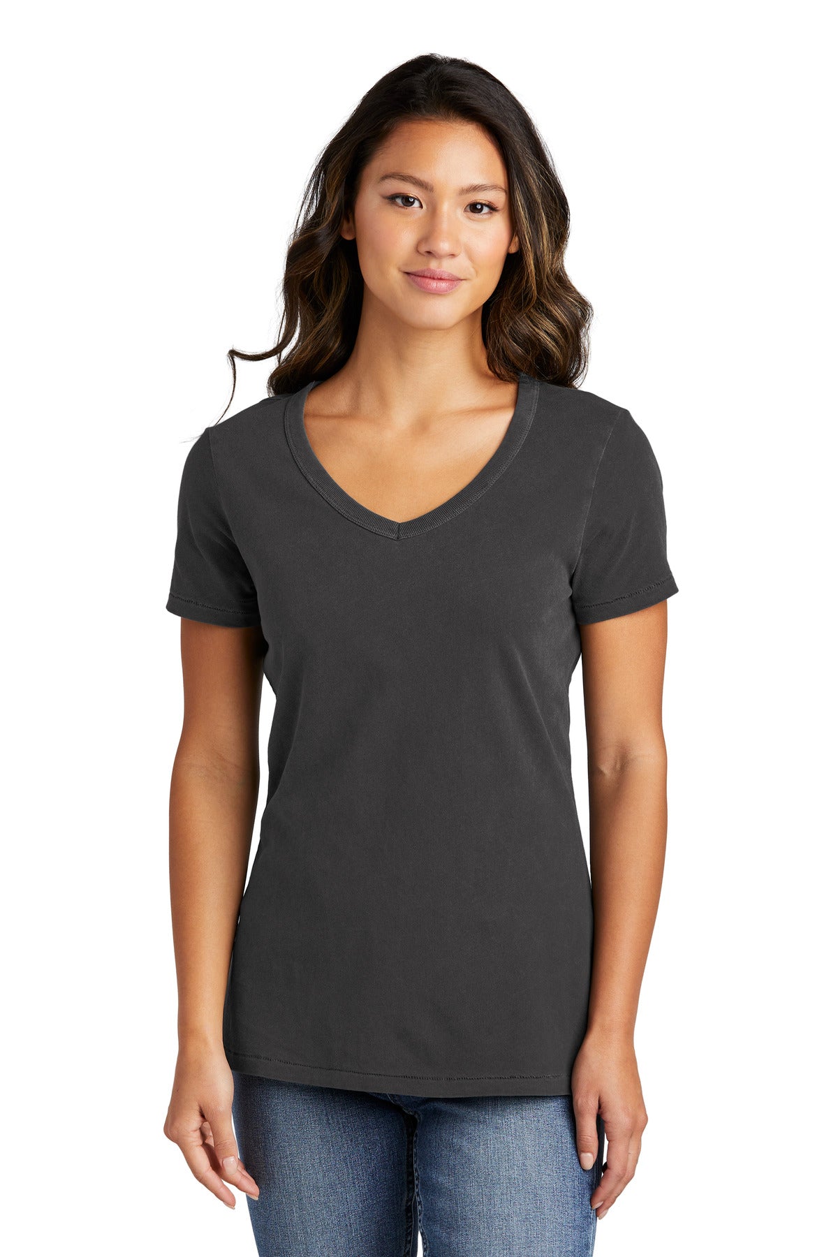 Port & Company? Women's Beach Wash? Garment-Dyed V-Neck Tee LPC099V