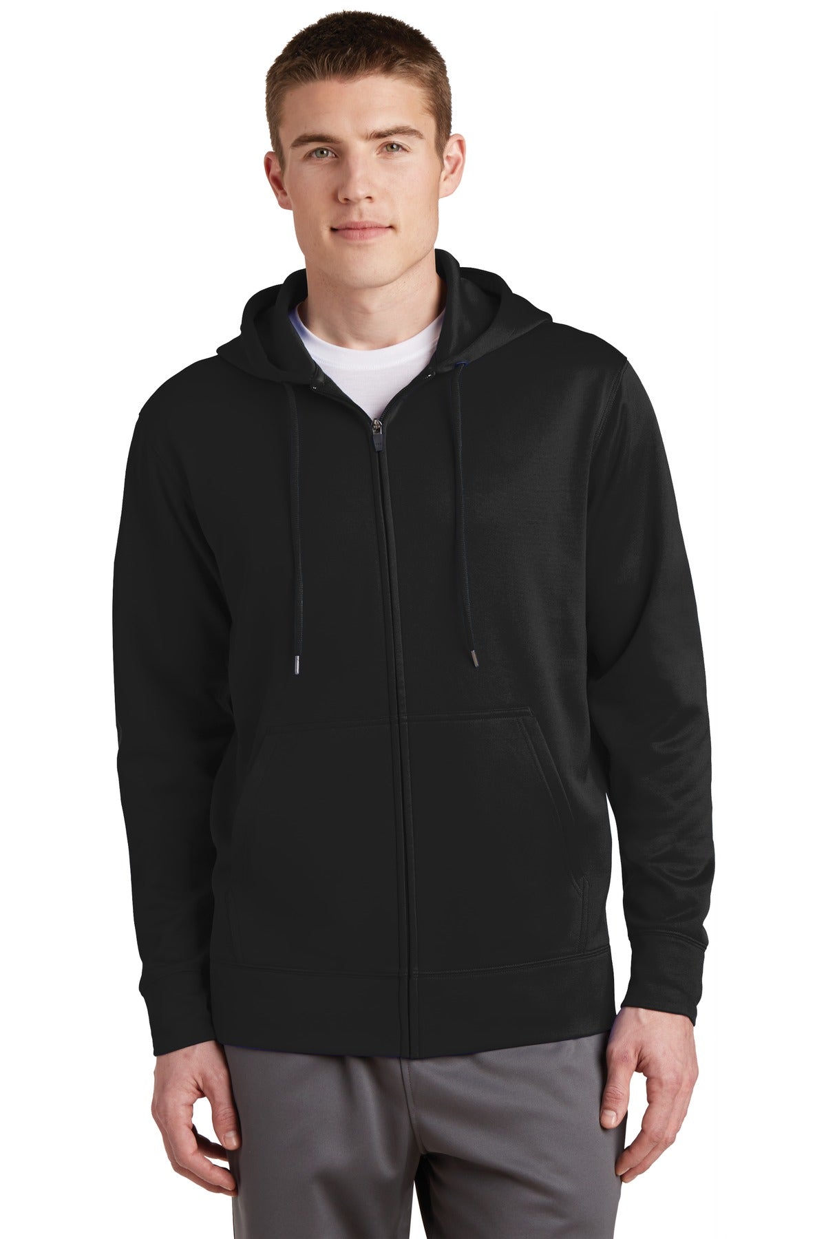 Sport-Tek? Sport-Wick? Fleece Full-Zip Hooded Jacket. ST238