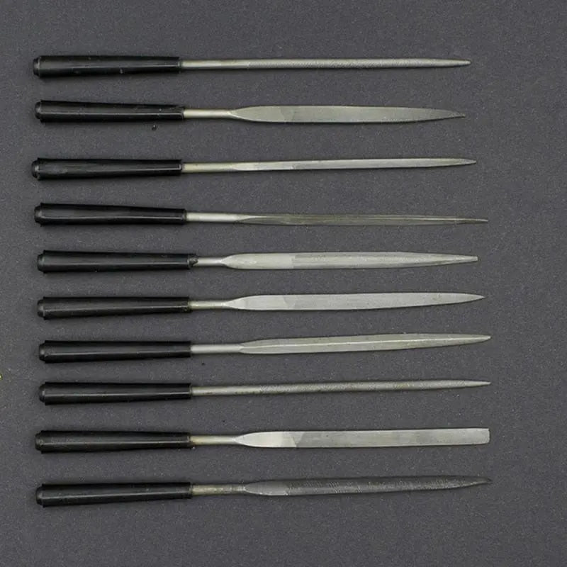 1/2PCS Files for Metal Jeweler Stone Polishing Wood Carving Craft Double-cut Pl image 0