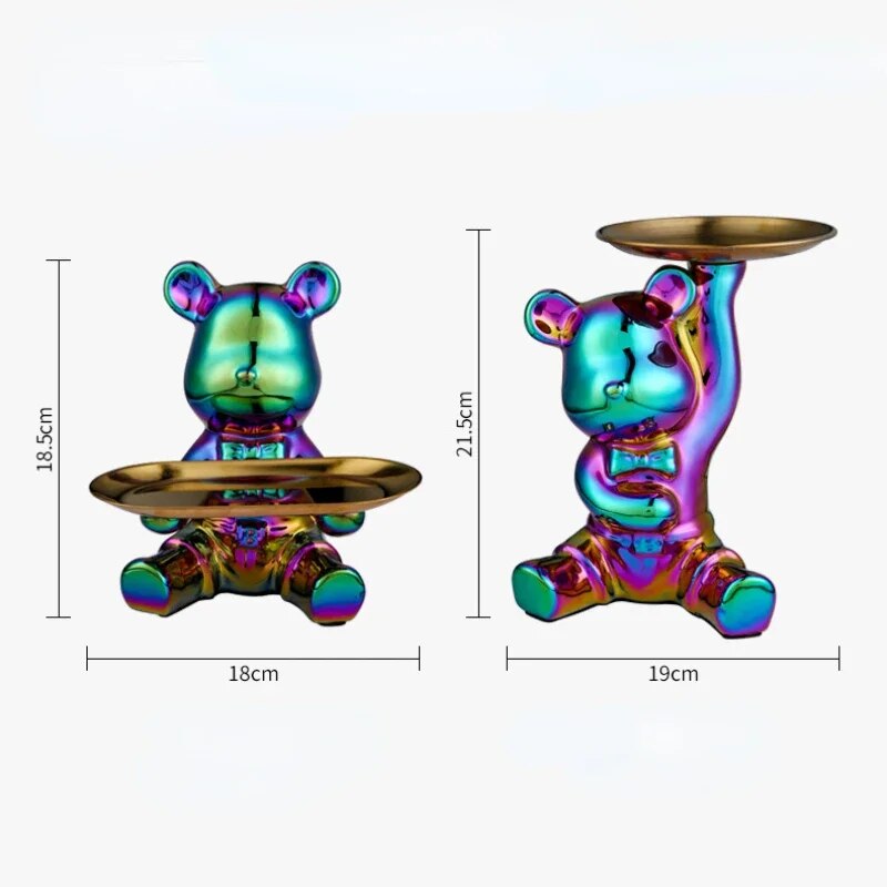 Light luxury ornaments, violent bear dolls small ornaments, living room TV cabi image 11