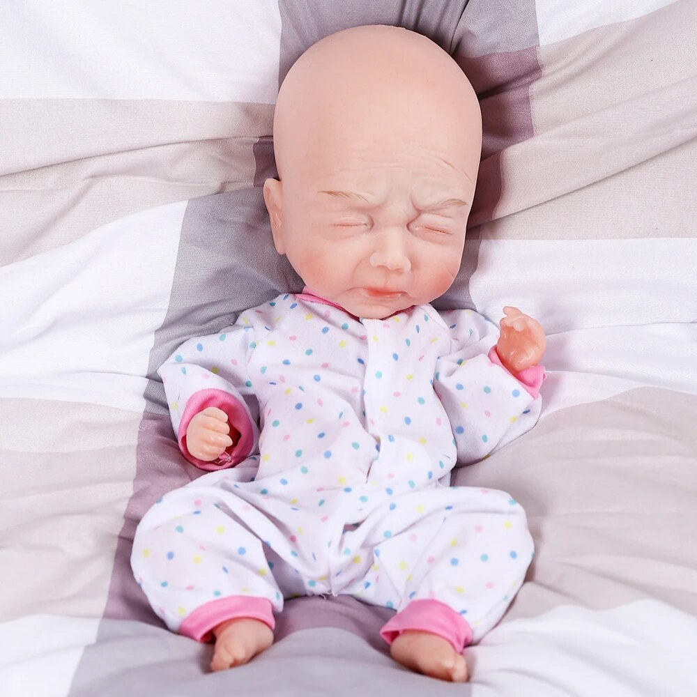CSODOLL 37CM Reborn Dolls with Soft Body Realistic Boy Baby Doll Christmas Birt image 2