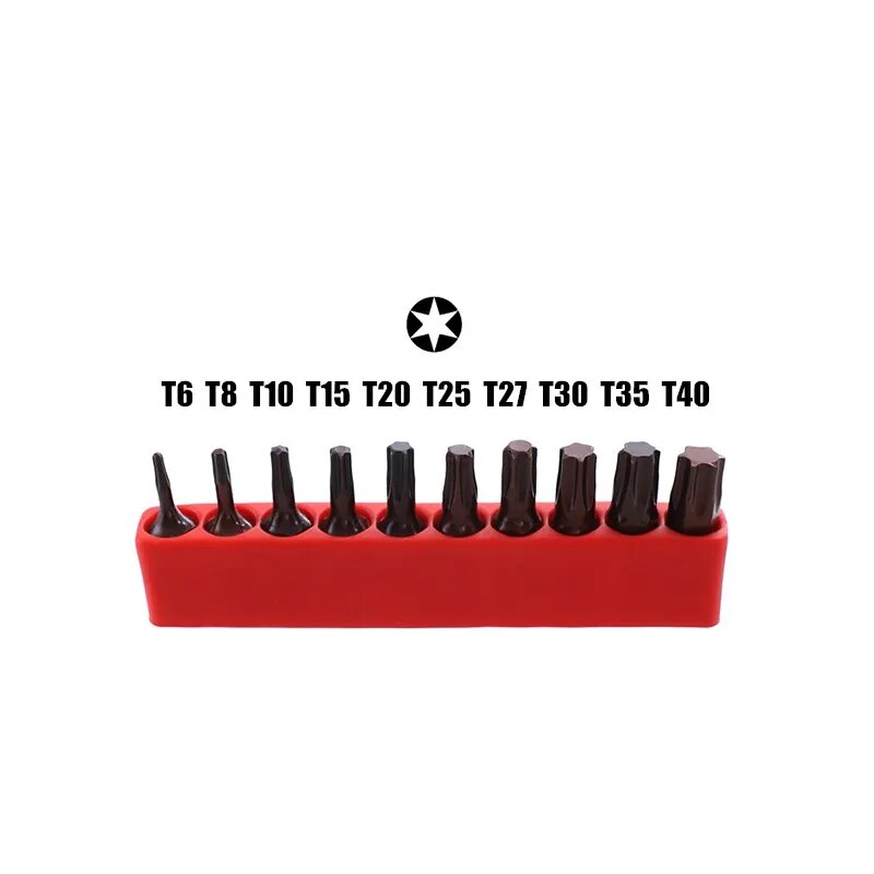 -t40 Screw Driver Bits Magnetic 25mm S2 Alloy Hex Torx Head Ratchet Wrench Elec image 0