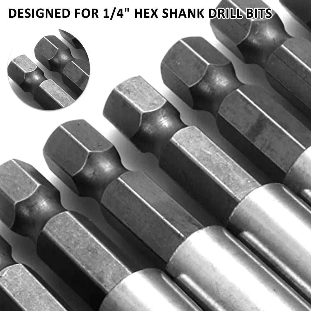 10Pcs Magnetic Drill Bit Extension 1/4 inch Hex Shank Magnetic Drill Bit Holder image 3