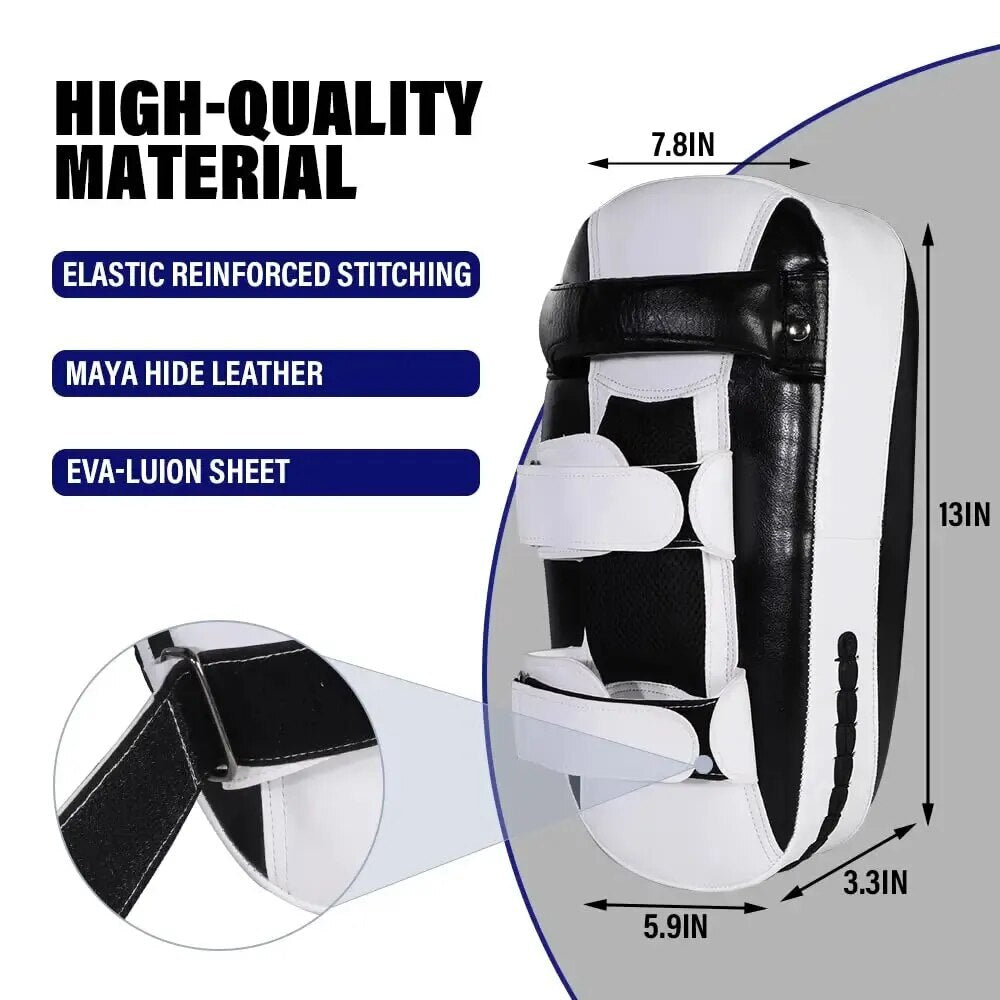Lekaro Boxing Pu Kick Pad Muay Thai Sanda Foot Target High Elastic Training Blo image 7