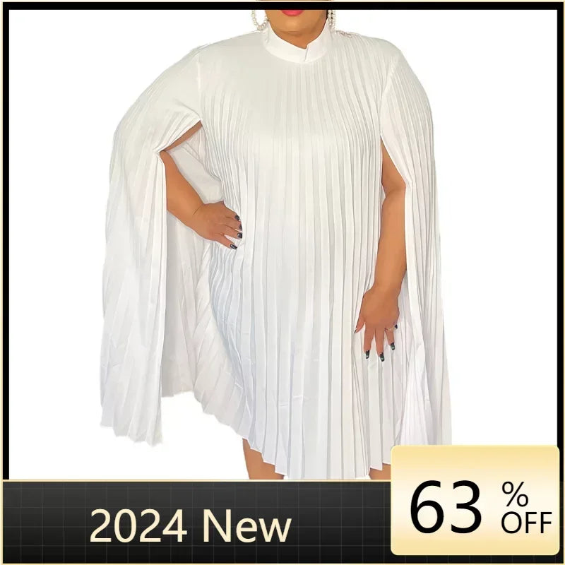 2024 Summer White African Dress for Women Elegant Lady Wedding Evening Party Dr image 1