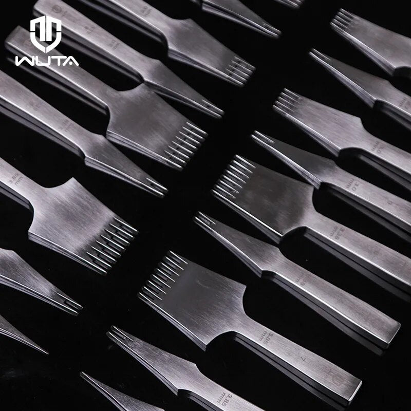 WUTA NEW High Quality Sharp Leather Chisel French Style Pricking Iron Die-steel image 3