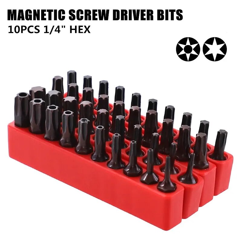 -t40 Screw Driver Bits Magnetic 25mm S2 Alloy Hex Torx Head Ratchet Wrench Elec image 2