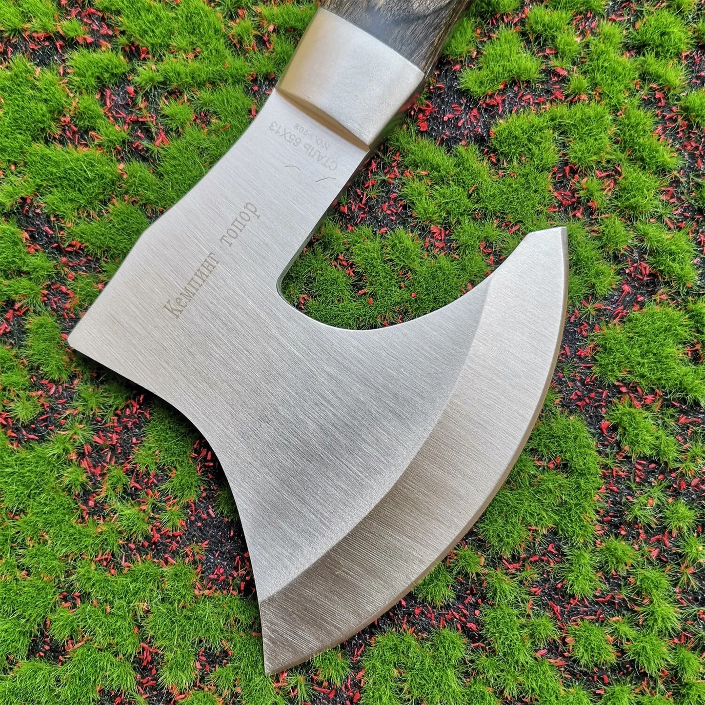Axe Color Wood Handle Tactical Outdoor Self-defense Axe Multifunction Camping A image 4