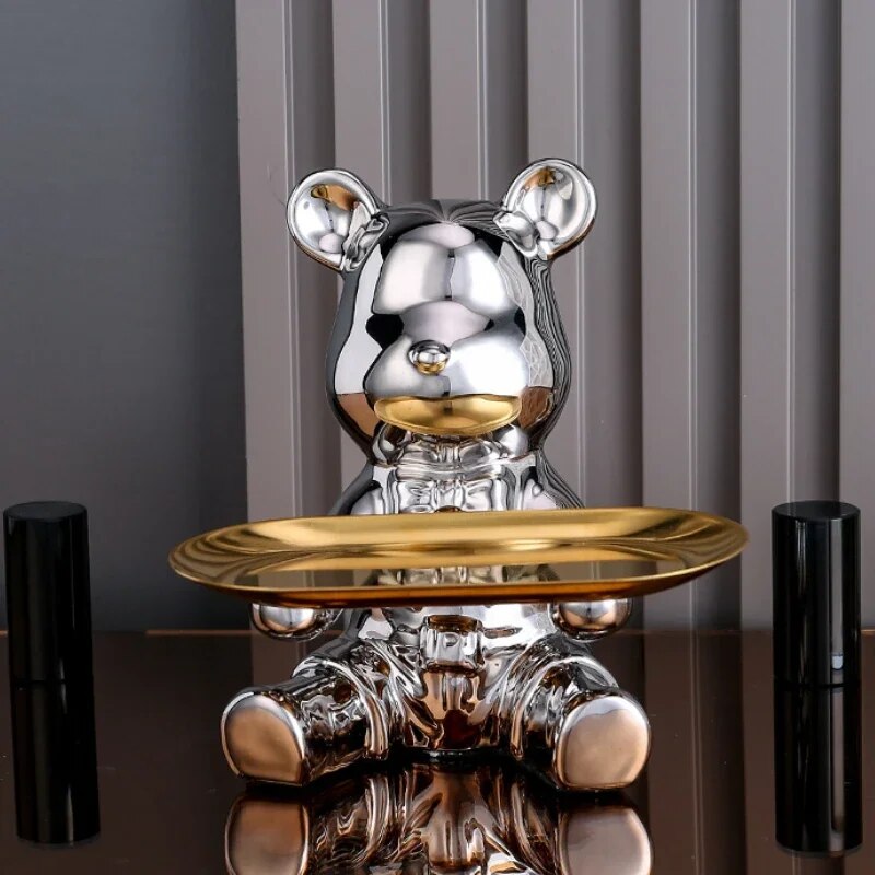 Light luxury ornaments, violent bear dolls small ornaments, living room TV cabi image 4