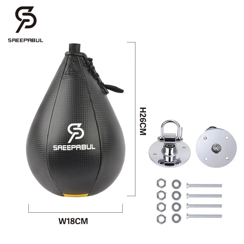 Free Shipping Swivel+Speed Ball Fitness Boxing Pear Speed Ball Set Reflex Infla image 8