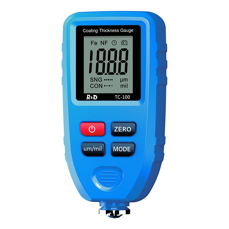 R&D TC100 Coating Thickness Gauge 0.1micron/0-1300 Car Paint Film Thickness Tes image 3