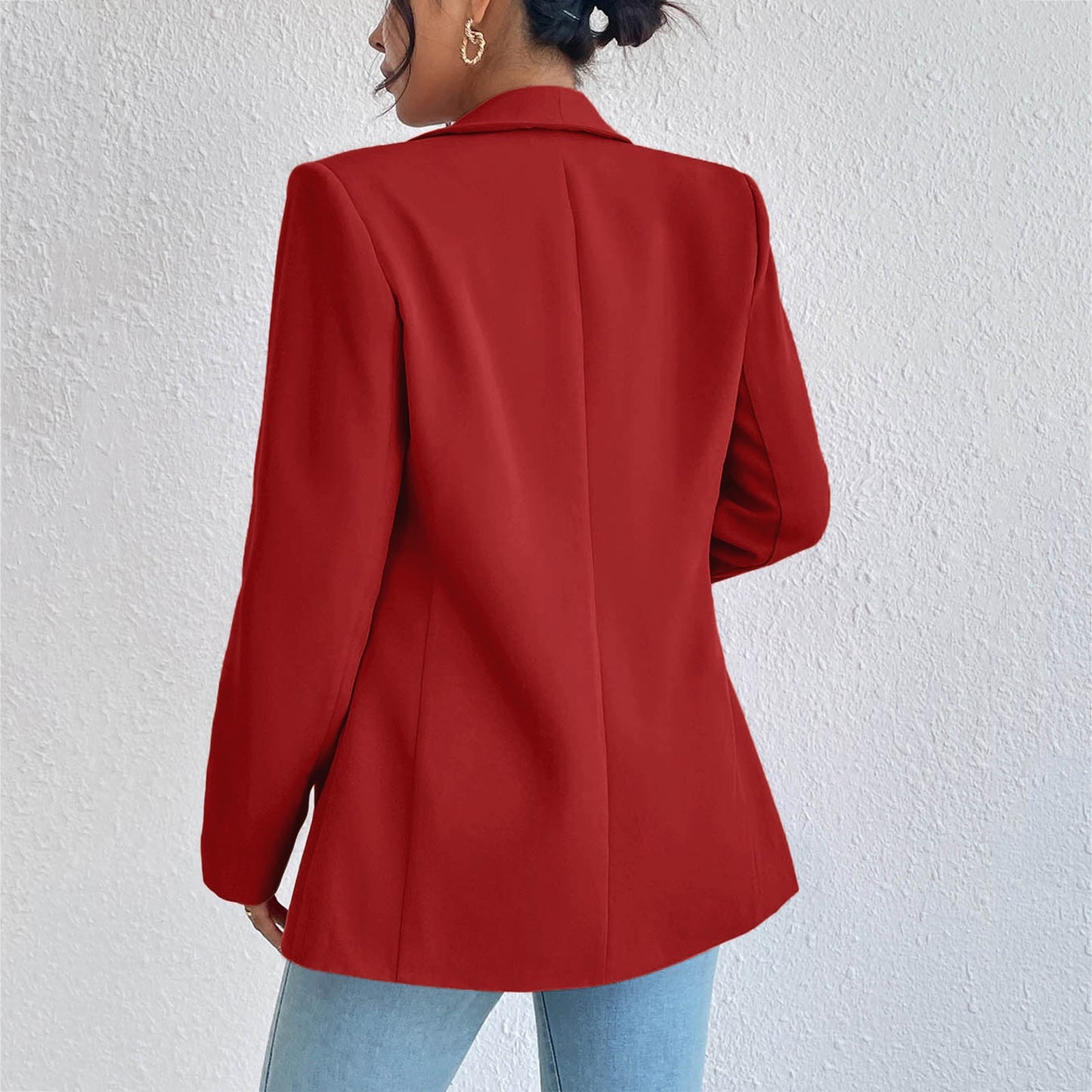2023 Formal Blazers Lady Office Work Suit Jackets Fashion Oversized Coat Women image 5