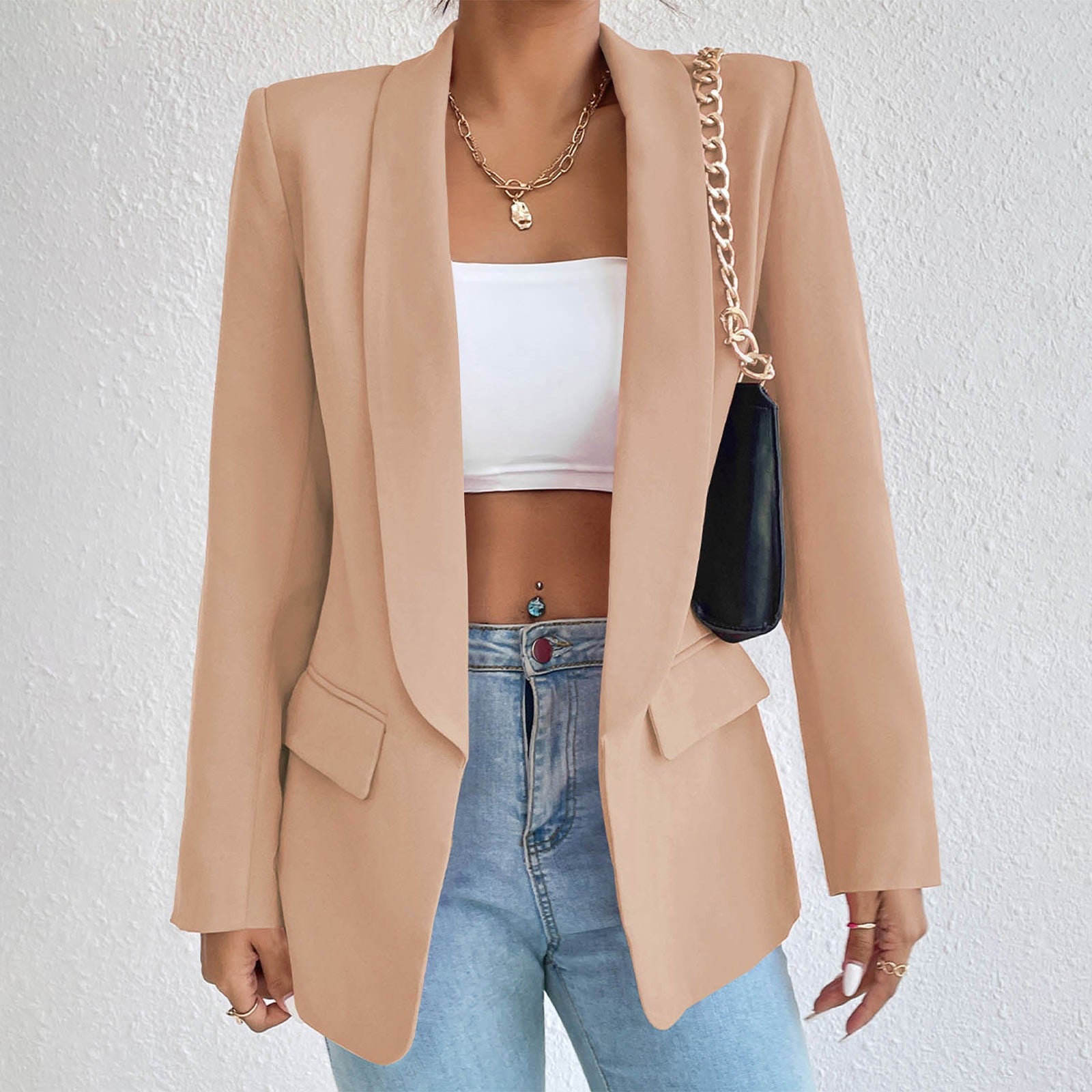 2023 Formal Blazers Lady Office Work Suit Jackets Fashion Oversized Coat Women image 0