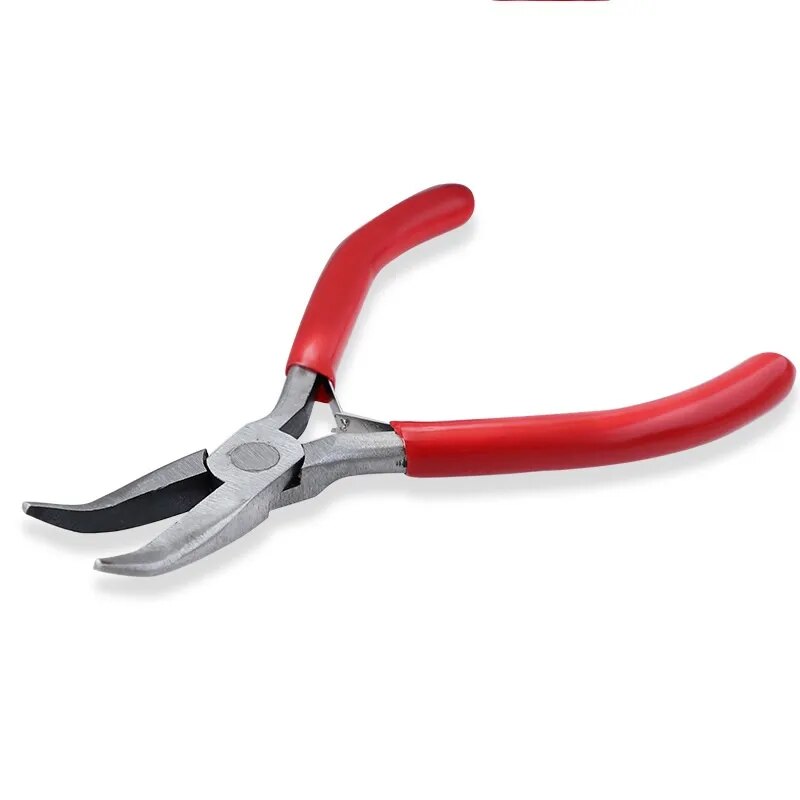 Mini Nylon Pliers Adjustable Diy Carbon Steel Clamp Pincers Jewelry Pliers Angl image 7
