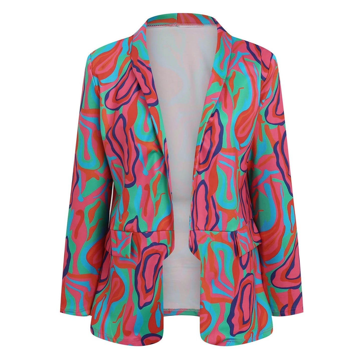 2023 New Autumn Fashion Print Small Blazer Women'S Clothing Office Lady Slim Ge image 3