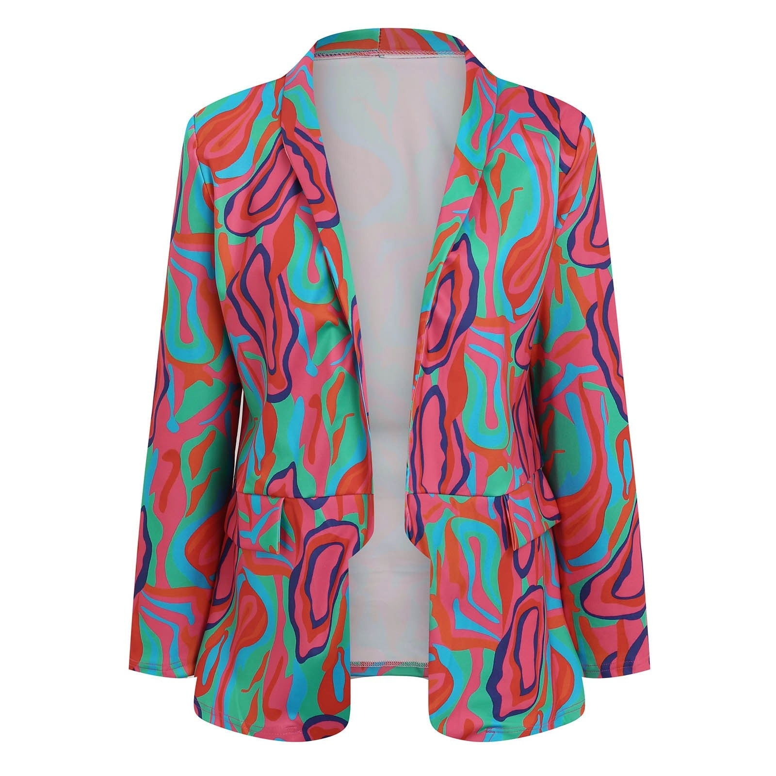 2023 New Autumn Fashion Print Small Blazer Women'S Clothing Office Lady Slim Ge image 3