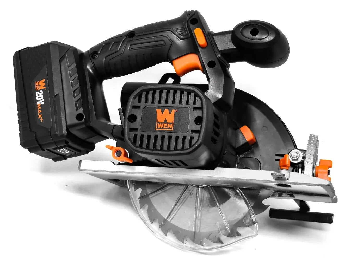 WEN 20V Max 6.5-Inch Cordless Circular Saw with 4.0 Ah Lithium-Ion Battery and image 0