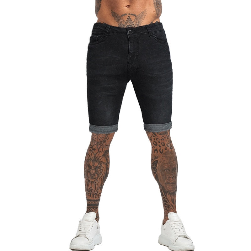 Mens Shorts Jeans Denim Shorts Black High Waist Ripped Summer Jeans Shorts for Men Brand Plus Size Casual Streetwear Dk03