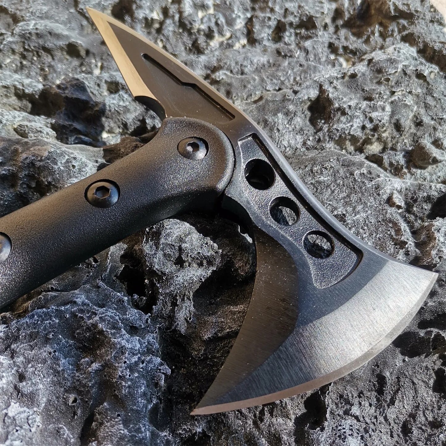 Survival Camping Axe Tactical Axe Multi Tool Kit Emergency Gear Outdoor Tourist image 2