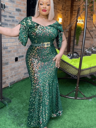 Elegant African Evening Dresses for Women Plus Size Turkey Wedding Par