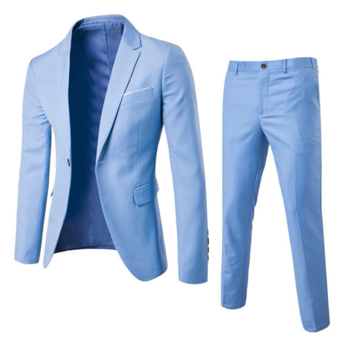 Fashion Slim Waist 2 Pieces Set Wedding Suits For Men Slim Suit Jacket