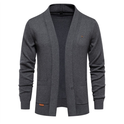 2023 New Winter Cotton Cardigan for Men Quality Mens Sweater Fashion T