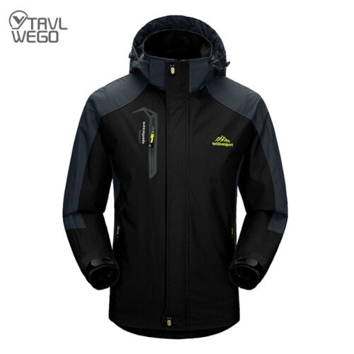 TRVLWEGO Camping Hiking Jacket Men Autumn Outdoor Sports Coats Climbin