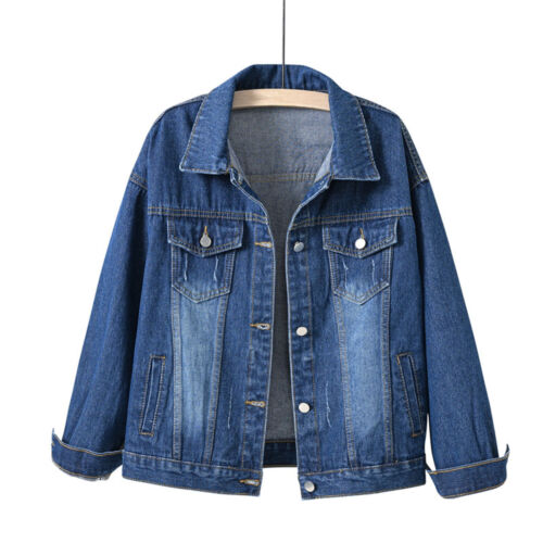 Women Denim Jacket Spring Autumn Short Coat Pink Jean Jackets Casual T