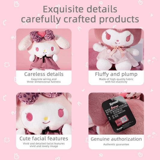 Sanrio Kuromi Melody Love Series Stuffed Toy Plushier Soft Plush Dolls Girlfrie image 9